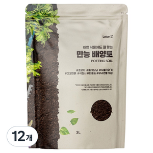 루땅 만능 배양토, 12개, 3L