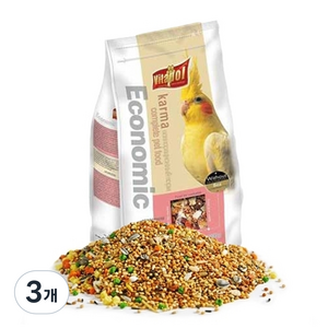 비타폴 이코노믹 중소형 조류 사료 zvp-0226, 1.2kg, 3개