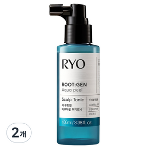 려 쿨링 두피 탈모케어 루트젠 아쿠아필 헤어토닉, 100ml, 2개