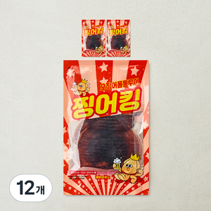 해맑은푸드 찡어킹 오징어몸통구이, 12개, 50g(미니)