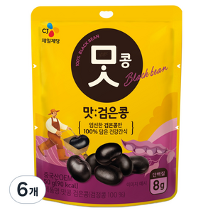 CJ제일제당 맛콩 검은콩 건강 간식, 50g, 6개