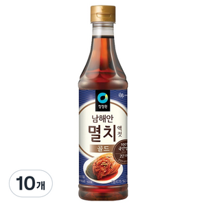 청정원 남해안 멸치액젓 골드, 1kg, 10개