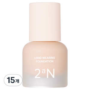 투에이엔 롱 웨어링 파운데이션 미니 15ml, 15개, 21 아이보리