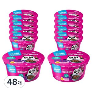 푸디버디 까망짜장면 컵, 91g, 48개