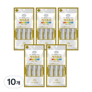 데이스포 건강을 담은 짜먹는 간식 고양이 간식, 참치 + 연어, 60g, 10개