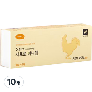 동원아르르 강아지 사르르 미니캔 독 6p, 치킨, 180g, 10개