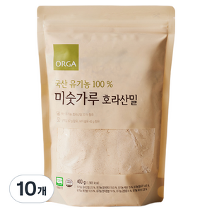 올가홀푸드 유기농 100% 호라산밀 미숫가루, 400g, 10개