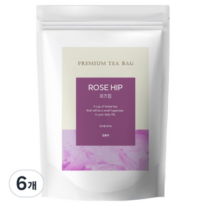 유리아 로즈힙 삼각티백, 6개, 30개입, 1.2g