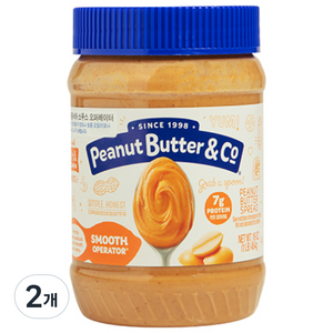 피넛버터앤코 스무스 땅콩버터잼, 454g, 2개