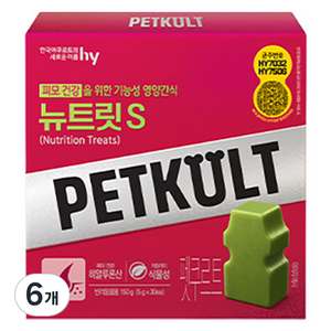 펫쿠르트 뉴트릿 S 혼합맛 30p, 6개, 150g, 피부/피모