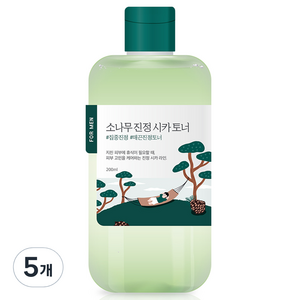 라운드랩 포 맨 소나무 진정 시카 토너, 200ml, 5개