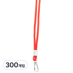 VIC 외줄고리 명찰줄 3mm, 주황색, 300개입