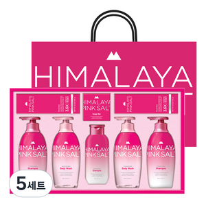 히말라야핑크솔트 로즈에디션 선물세트 + 쇼핑백, 5세트