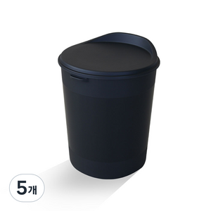 리빙숲 수납스툴, 블랙, 54L, 5개