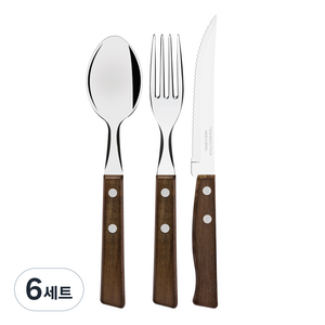 트라몬티나 트레딕셔널 스테이크세트, 혼합색상, 테이블 스푼 + 테이블 포크 + 스테이크 나이프, 6세트