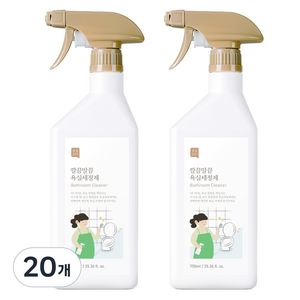 쉼표365 깔끔말끔 대용량 욕실세정제, 20개, 750ml