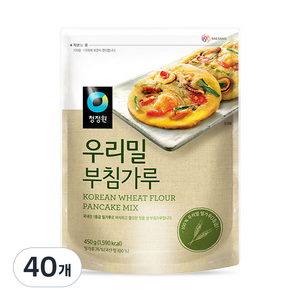 청정원 우리밀 부침가루, 40개, 450g