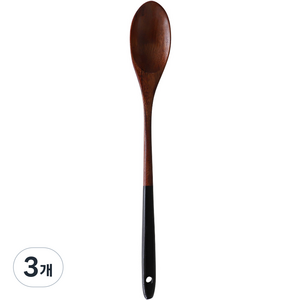 블룸엣홈 옻칠 볶음스푼, 블랙, 3개