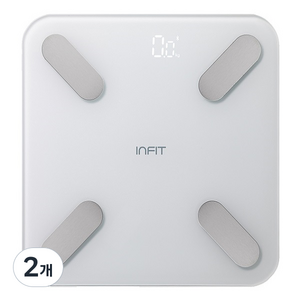 인핏 스마트 블루투스 앱 연동 밸런스 체지방 체중계, MF-1025B, 혼합색상, 2개