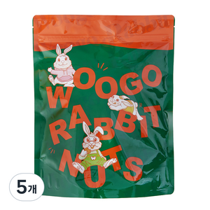 우고래빗 볶음땅콩, 1kg, 5개