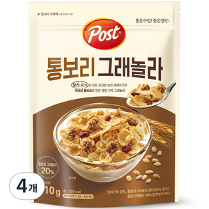 포스트 통보리 그래놀라, 310g, 4개
