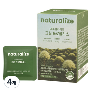 네추럴라이즈 그린 프로폴리스 15.4g, 28정, 4개