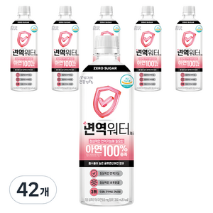 빙그레 면역워터 제로, 350ml, 42개
