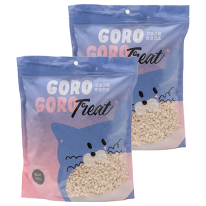 고로고로 강아지 고양이 동결건조 트릿, 미니큐브치킨, 500g, 2개