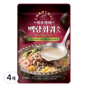 차오차이 백탕 훠궈 소스, 120g, 4개