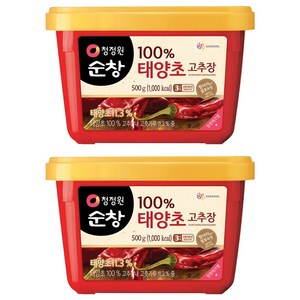 청정원순창 태양초 고추장, 500g, 2개