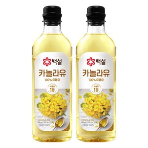 백설 카놀라유, 900ml, 2개