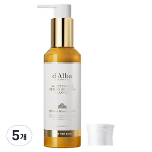 달바 화이트 트러플 리턴 오일 크림 클렌저, 160ml, 5개