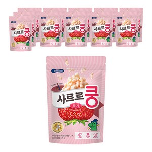 베베쿡 사르르쿵 딸기 과자 23g, 딸기맛, 12개
