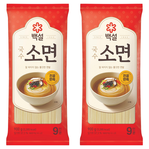 백설 소면, 900g, 2개