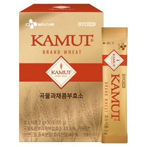 BYO 카무트 곡물 과채 콤부효소, 60g, 1개