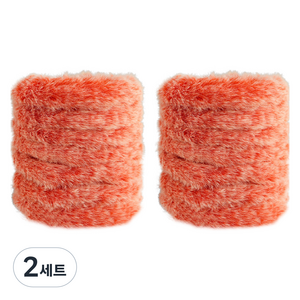 알로데 믹스컬러 보들한 모루 공예 철사 2m 2p 세트, 05 오렌지, 2세트