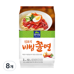 면사랑 신포식 비빔쫄면, 441g, 8개
