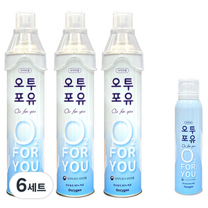 오투포유 휴대용 산소캔 816ml 3p + 220ml 세트, 6세트