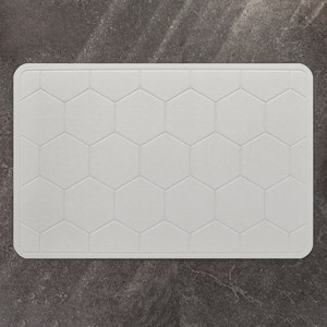 모던홀릭 규조토 발매트 음각 3D, 3D 헥사곤 그레이