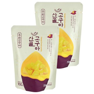 에코맘의산골이유식 산골고구마, 고구마, 70g, 2개