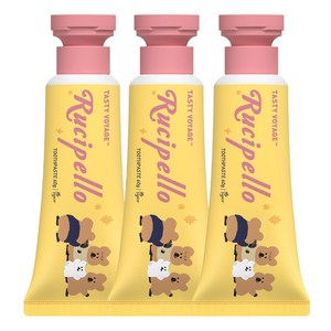 루치펠로 울라울라 어린이 저불소 치약, 60g, 3개입, 1개