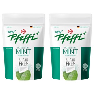 페피 무설탕 페퍼민트 캔디, 105g, 2개