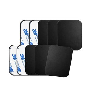 어반카 휴대폰 마그네틱 자석 접착식 스틸패치 사각 45 x 35 mm, 10개, 블랙