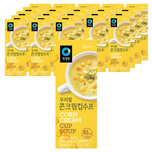 청정원 우리쌀 콘크림 컵수프, 60g, 24개