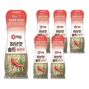백설 허브맛솔트 매콤한 맛, 50g, 6개
