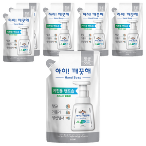 아이깨끗해 항균 키친용 핸드솝 바질향 리필, 200ml, 6개