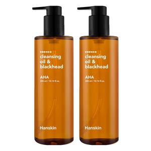 한스킨 클렌징오일 앤 블랙헤드 AHA, 300ml, 2개