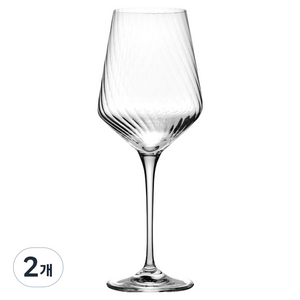 크로스노 아방가르드 플리츠 화이트 와인 글래스, 2개, 390ml