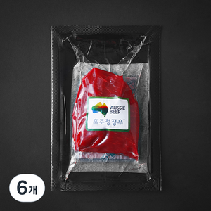 호주산 소고기 안심 스테이크용 (냉장), 150g, 6개