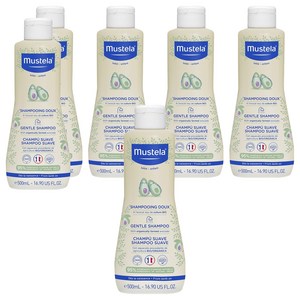무스텔라 젠틀 샴푸, 500ml, 6개